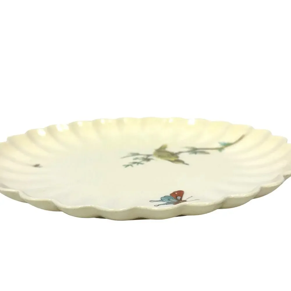 Copeland Spode Aesthetic Movement 1870-1890 Chelsea Bird Butterfly 8 3/8